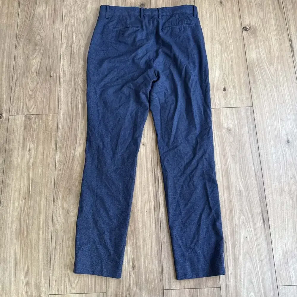 Banana Republic Tailored Slim Fit Men's Dress Pants 100% Wool Sz 31x30 Blue Twil